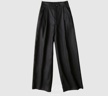 High quality straight dungarees with short elastic band