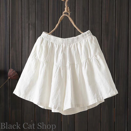 Extremely classy silk imitation skirt pants